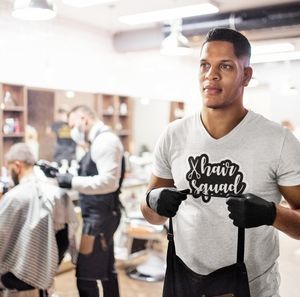 No VNECK HAIR SQUAD HAIRSTYLIST TSHIRT